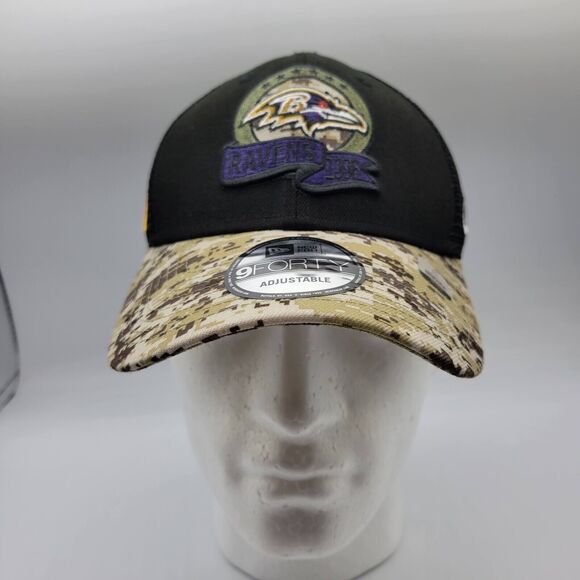 New Era Other - Baltimore Ravens Snapback Black Hat Mens New Era 9Forty Salute To Service NFL
